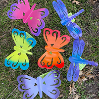 mini metal flowers